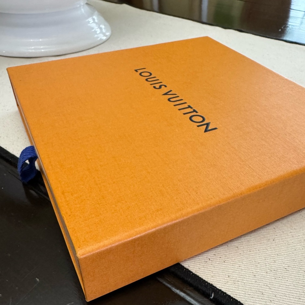 Louis Vuitton Box, Ribbon, Tissue Paper and Card